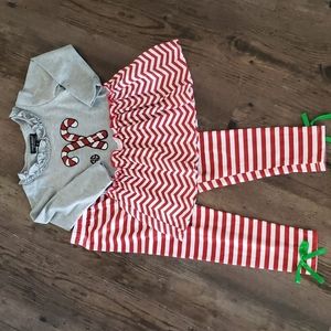 Candy cane Christmas outfit